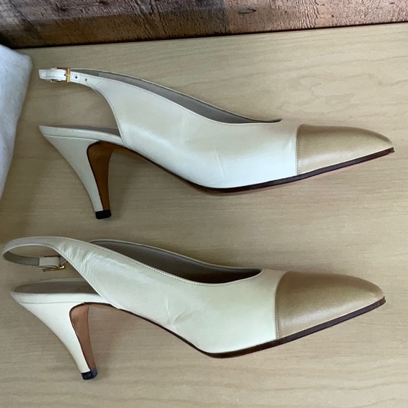 Chanel Sling Back heel, 37.5, Worn once - Picture 6 of 8